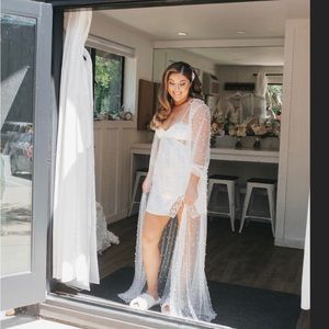 Pearl bridal robe